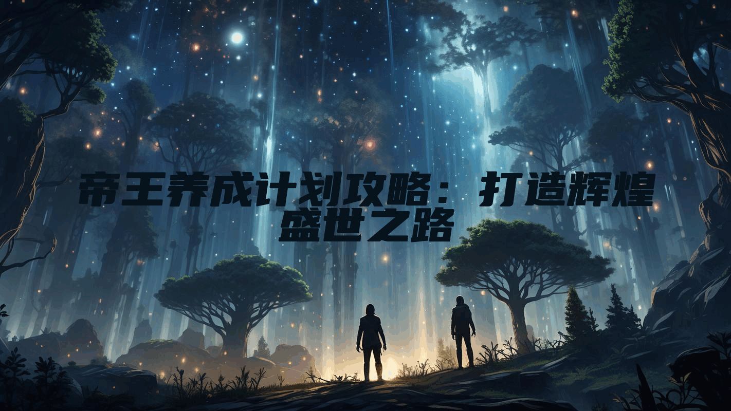 帝王养成计划攻略:打造辉煌盛世之路