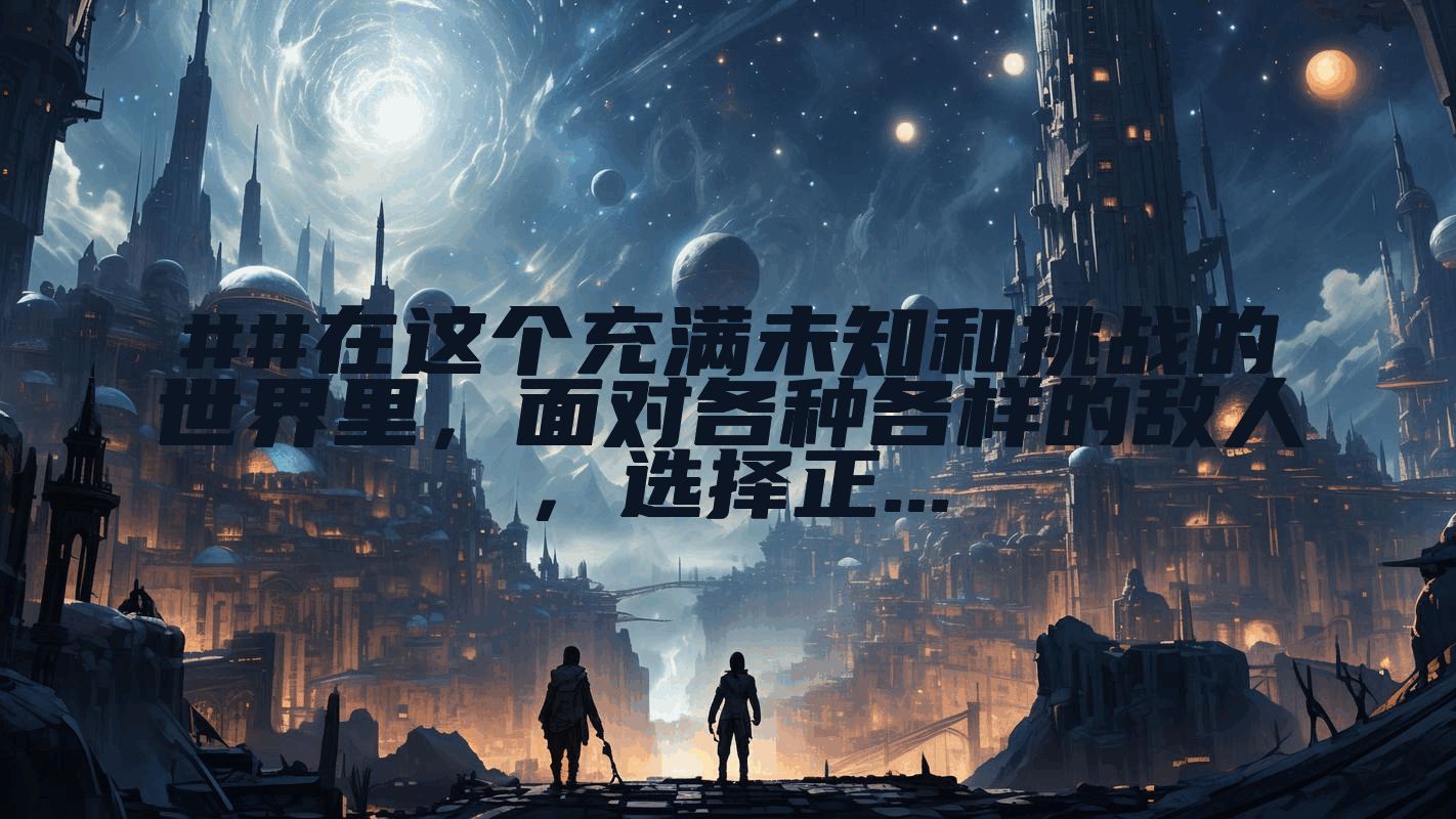 ##在这个充满未知和挑战的世界里，面对各种各样的敌人，选择正...
