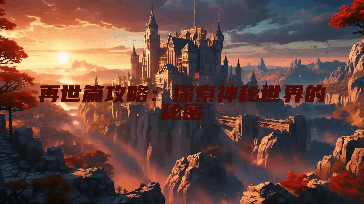 再世篇攻略：探索神秘世界的秘密