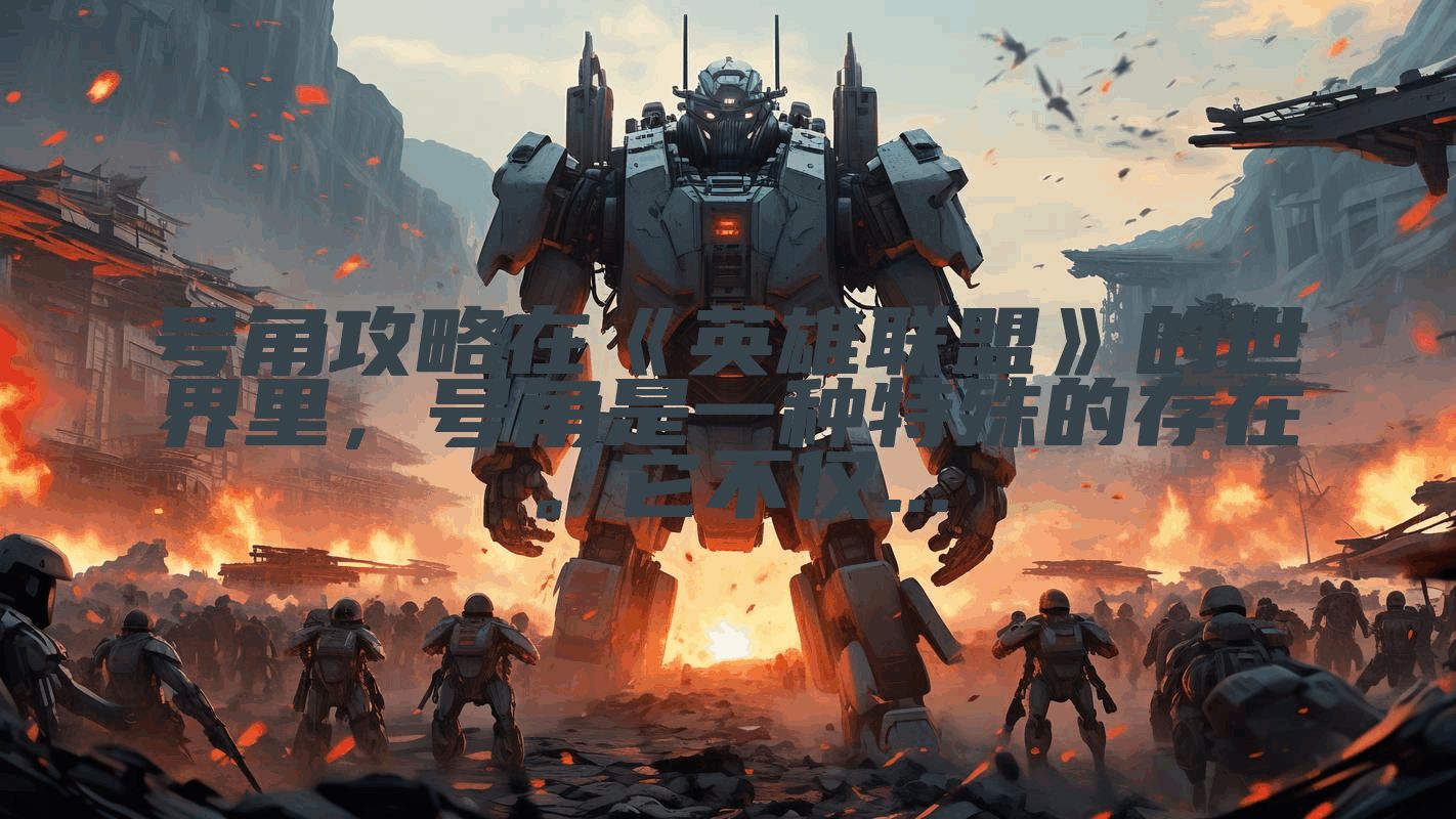 号角攻略在《英雄联盟》的世界里，号角是一种特殊的存在。它不仅...