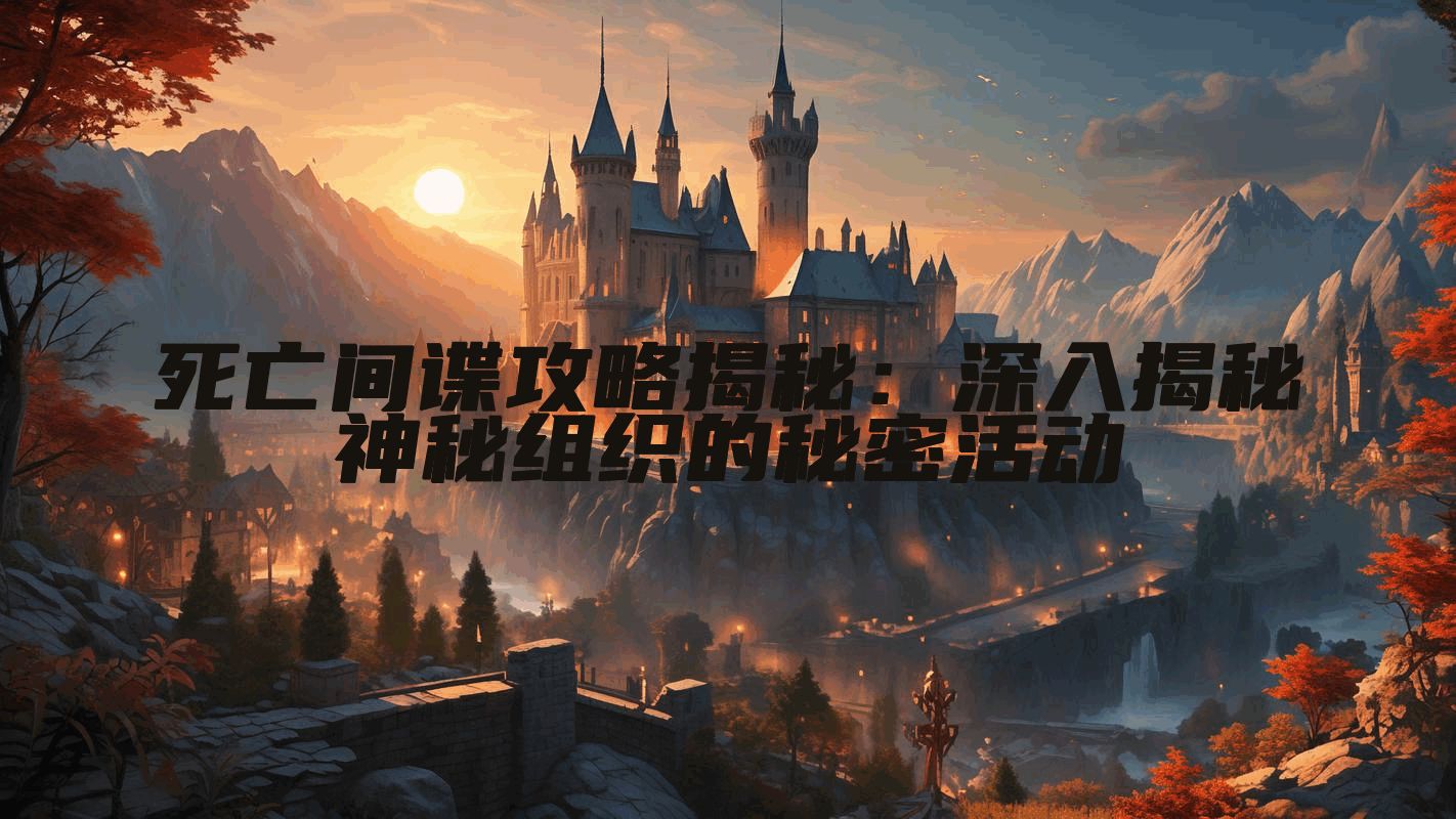 死亡间谍攻略揭秘：深入揭秘神秘组织的秘密活动