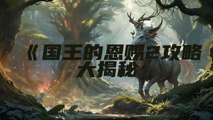 《国王的恩赐2攻略大揭秘