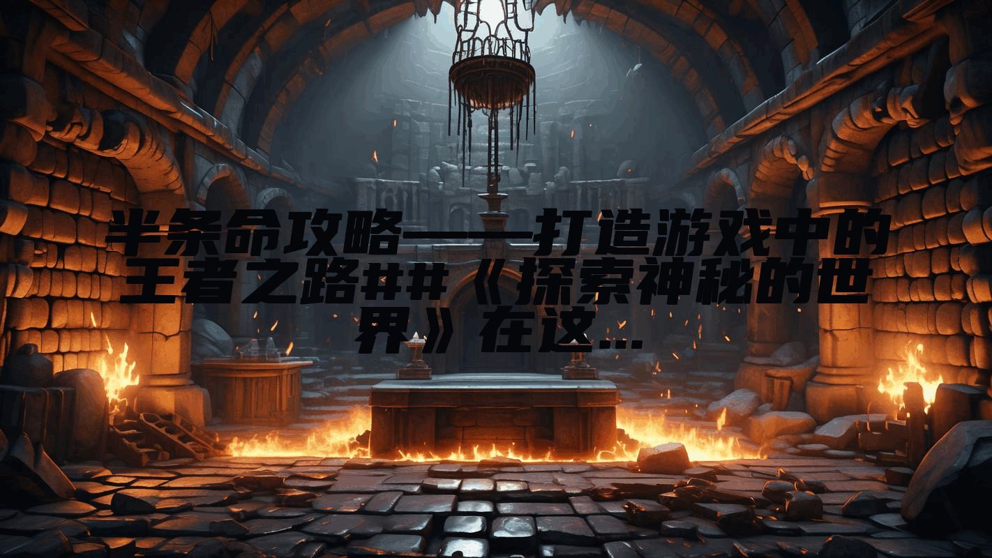半条命攻略——打造游戏中的王者之路##《探索神秘的世界》在这...