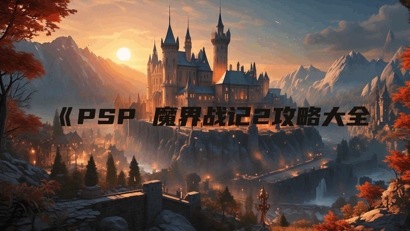 《PSP 魔界战记2攻略大全